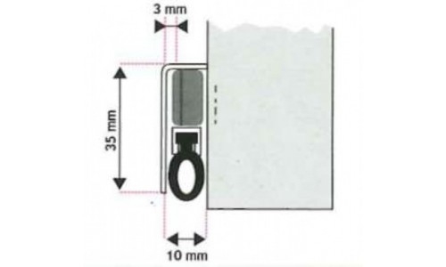 Plinthe en applique Prestige 45KPR